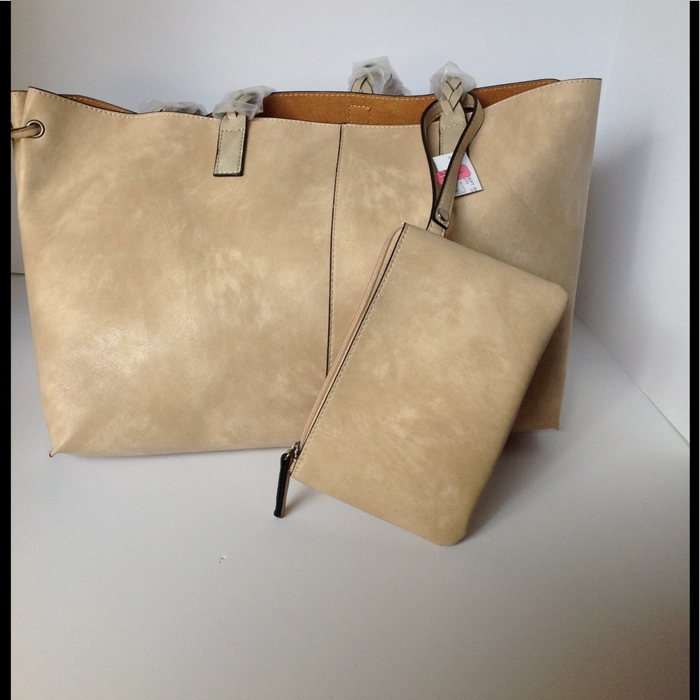 Tan Tote Bag Set
